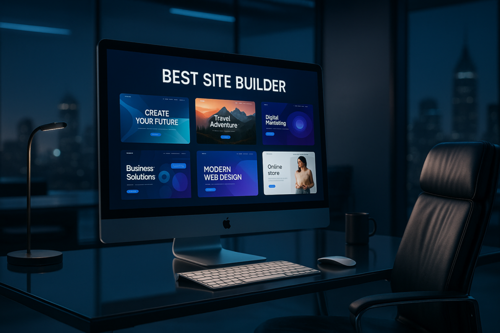 best site builder illustration