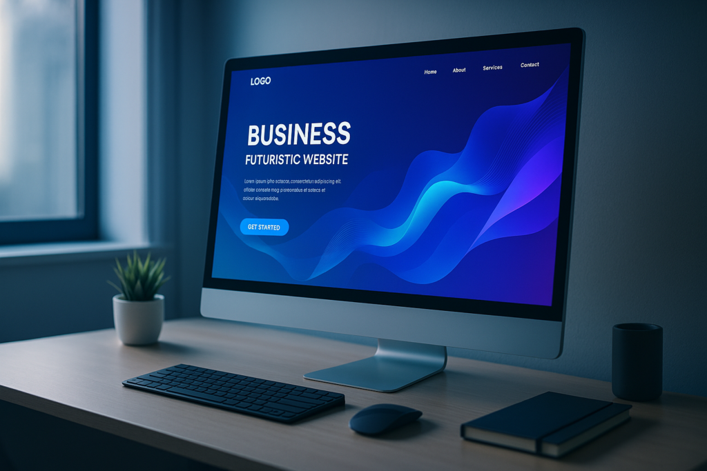 business website design illustration