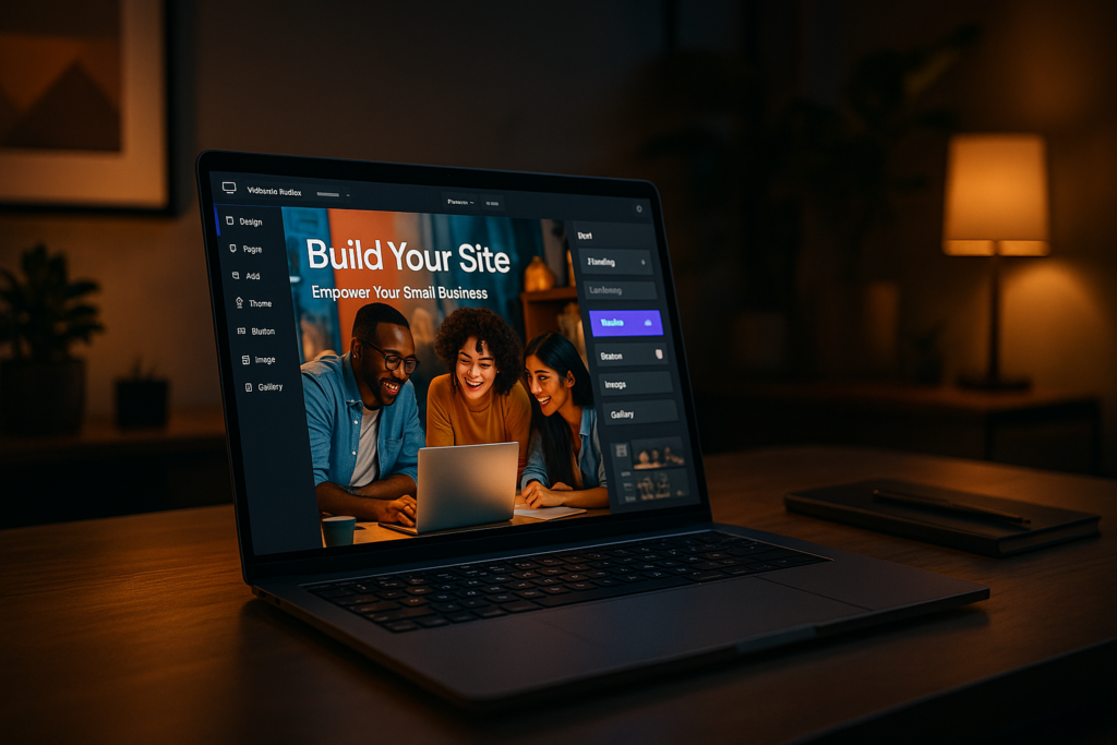 making a website for a small business illustration