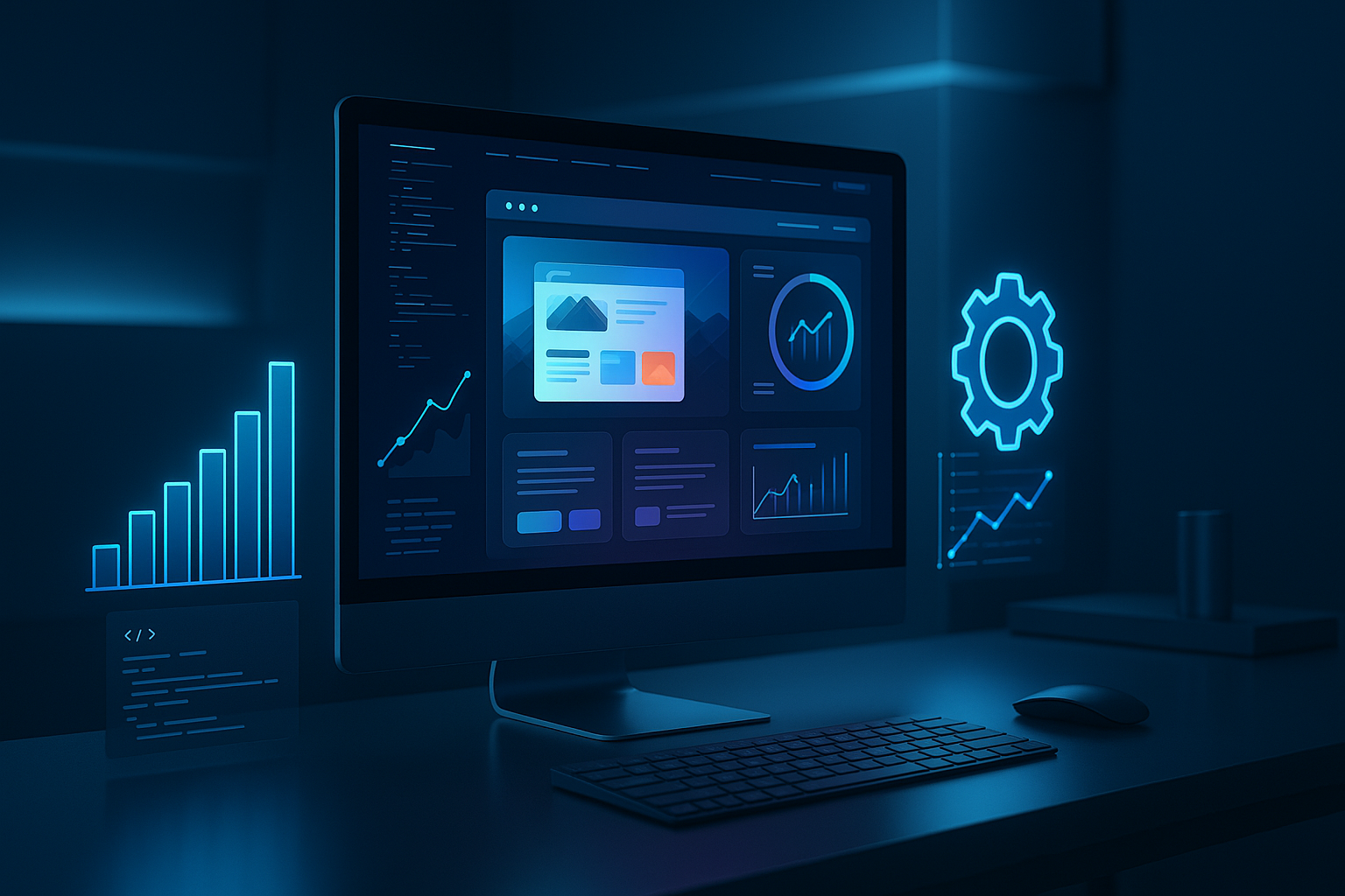 seo website builder​ illustration