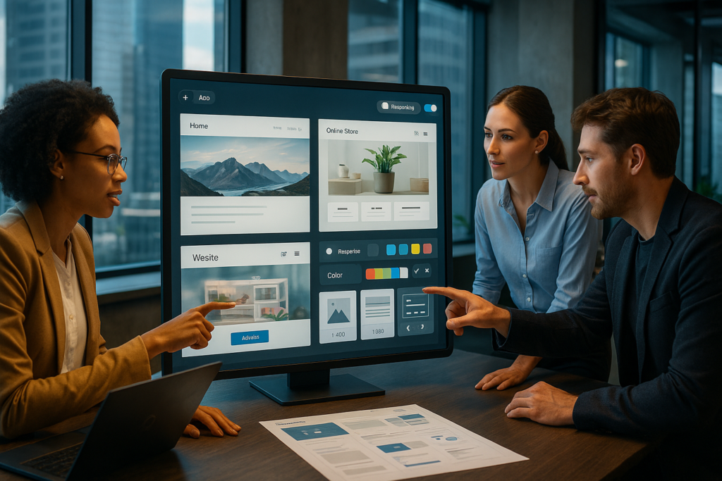 website builder for small business​ illustration